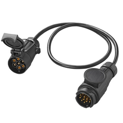 ProPlus Adapterkabel für Anhängerkupplungssteckdose 13/7-polig, 80 cm