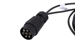 MANTES Elektroinstallation Anhängerkabelbaum 4m 7PIN Stecker 6.3 Anschlüsse