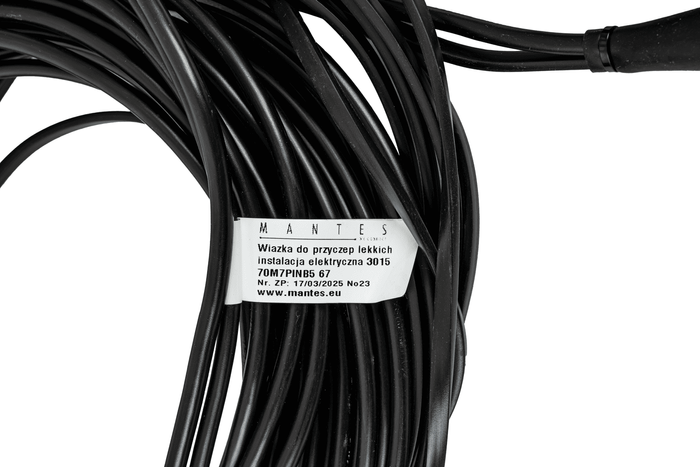 MANTES Elektroinstallation Anhängerkabelbaum 7m 7 Polig Stecker Bajonett 2x 5 Polig