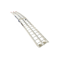 UNITRAILER ALR002 klappbare Auffahrrampe aus Aluminium für Anhänger, 221 cm, 340 kg, mit Gurt
