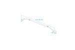 Flache Planenhalterung für ProPlus-Anhänger 340914V01, verstellbar 100–155 cm