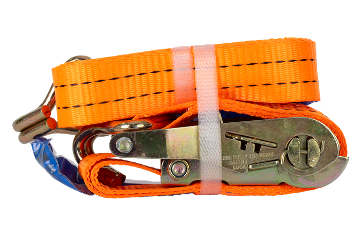 UNITRAILER 3 m/35 mm/2 t orangefarbenes Transportband mit Spanner