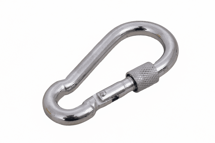 Karabiner mit Schraubverschluss für Seile DROMET KSZ.8.80 Feuerwehrkarabinerhaken 8x80mm