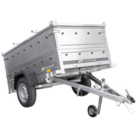 Anhänger mit Deckel Garden Trailer 200 KIPP 200x106 cm 750 kg