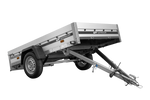 Autotransportanhänger auf Federn mit Aluminiumseitenwänden 230x125 Unitrailer Garden 230/R KIPP ALU
