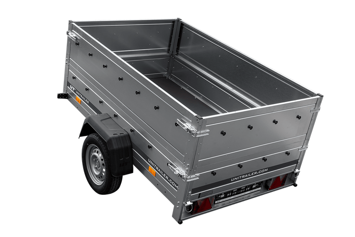 PKW-Anhänger 200x125 UNITRAILER GARDEN 201 KIPP mit Bordwandaufsatz