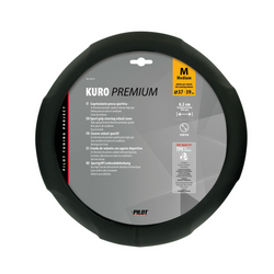 LAMPA KURO Lenkradbezug 37-39 cm schwarz 