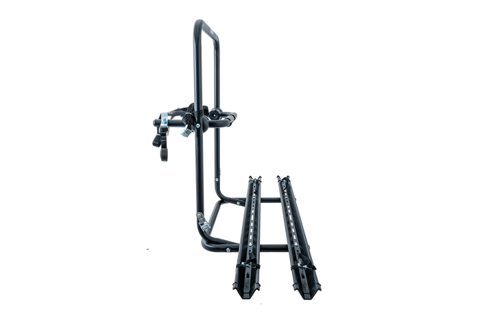 Peruzzo Brennero 4x4 Ersatzrad-Fahrradträger - 2-Fahrradträger mit Schienen (schwarz)