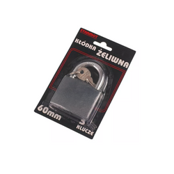 Gusseisen-Vorhängeschloss 60mm HERMON, Ösendurchmesser 8mm