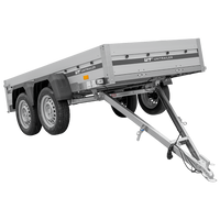 Zweiachsiger Anhänger mit Aluminiumseitenwänden 264x125 Unitrailer Garden 264/2 KIPP ALU