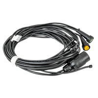 ASPÖCK Elektroinstallation Anhängerkabelbaum 4,5m 7 Pol Stecker Bajonett 2x 5 Pol