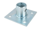 Ausziehbare Stütze mit UNITRAILER TJ5001+TJ5002A Adapter für 1300 kg Pritschenanhänger 364-614 mm