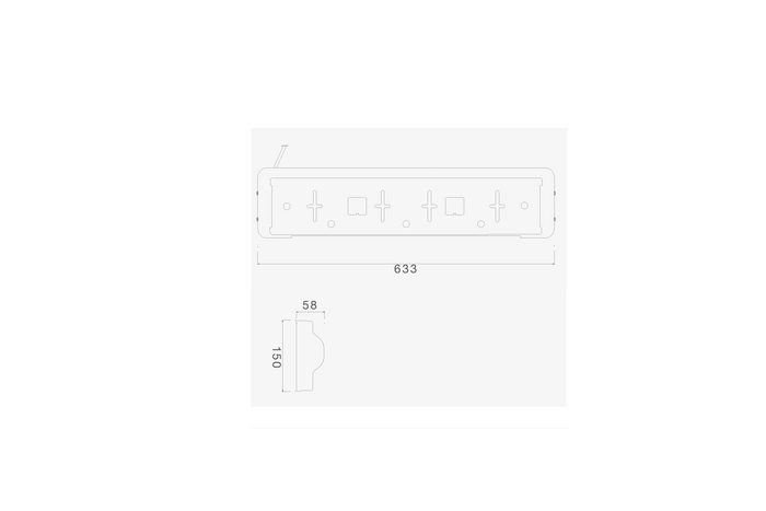 Kennzeichenhalterung mit LED-Beleuchtung, ASPOCK 12/24V Kabel, 0,8 m