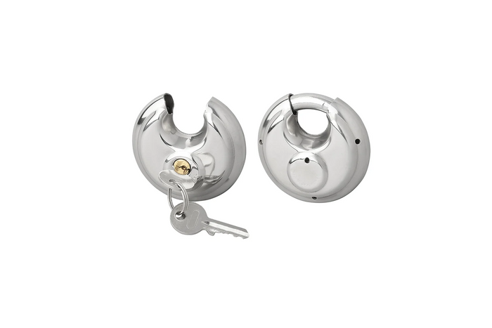 Kłódka / zamek dyskowy 70mm 2 szt. z tym samym kluczem