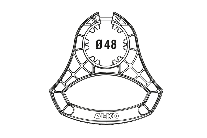 AL-KO 1931978 Manövriergriff für 48-mm-Stützrad