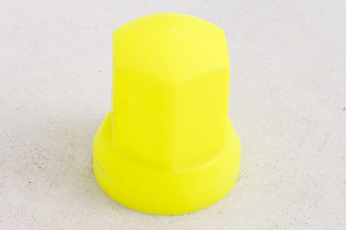 Auslasskappe mit Anzeige für Radbolzen HIGH FI33 GELB