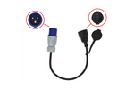 Adapter mit CEE-Stecker und Schuko-Steckdose 16 A 230 V mit Schutzkontakt ProPlus 373530 40 cm Kabel