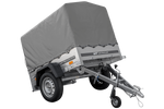 Kipper Anhänger 750 kg Garden Trailer 150 KIPP 150x106 cm [mit Hochplane, Hochspriegel und Stützrad]