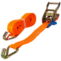 UNITRAILER 5 m/35 mm/2 t oranges Transportband mit Spanner