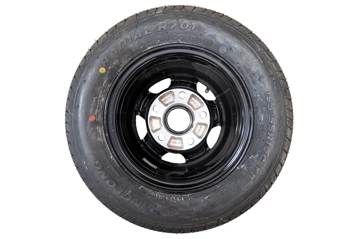 OUTLET Verstärkte Felge für Anhänger LINGLONG REIFEN 195/55 R10C 98/96N ALU-FELGE UNITRAILER 6Jx10" 5x112 ET:-4