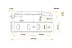 Seitliche Anhängerkupplung mit Verschluss UNITRAILER BV 10-1+BVG 10-B, kompletter seitlicher Anhängerverschluss