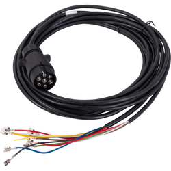 MANTES Elektroinstallation Anhängerkabelbaum 4m 7PIN Stecker 6.3 Anschlüsse