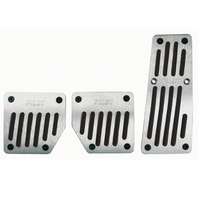 LAMPA TOURING BLACK PILOT Aluminium-Pedalabdeckungen mit rutschfestem Gummi