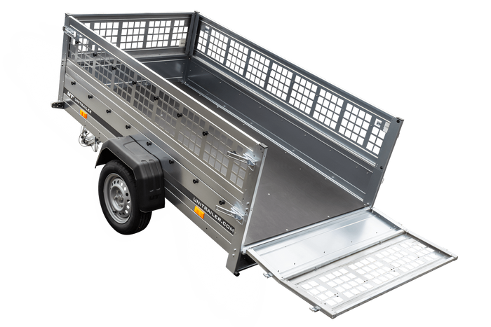 PKW-Anhänger 230x125 UNITRAILER GARDEN 230 KIPP mit Gitterwänden