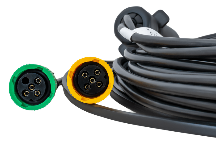 MANTES Elektroinstallation, Kabelbaum, 5m, 7 poliger Stecker, 2x 5 pin Bajonett