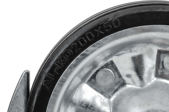 AL-KO 1863497 automatisches Stützrad mit Halterung 400 kg 60 mm 775–1010 mm