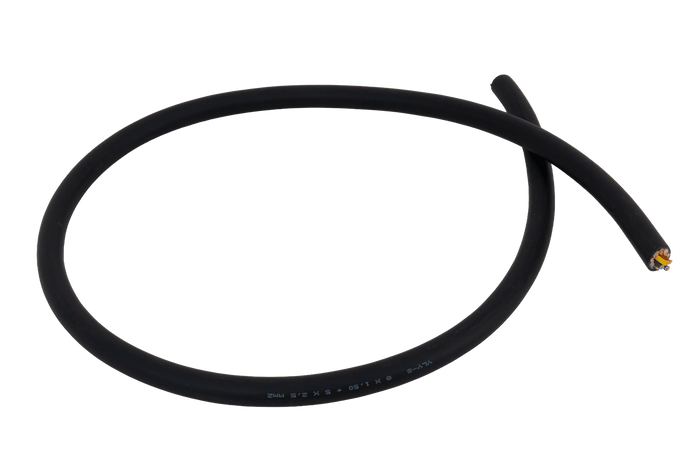 Elektrokabel HYBSZ YLY-S 8x1,5+5x2,5 dreizehnadrig - 1 m