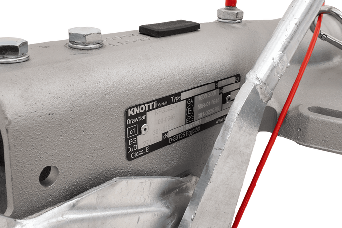 KNOTT KFG30A Auflaufvorrichtung mit K35A-Kupplung für einen 3000 kg Anhänger mit V-Deichsel