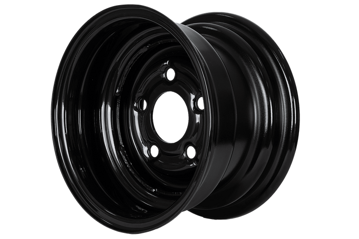 Stahlfelge für Anhänger UNITRAILER schwarz 6Jx10&quot;H2 5x112 ET:-4
