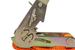 UNITRAILER 4 m/35 mm/2 t oranges Transportband mit Spanner