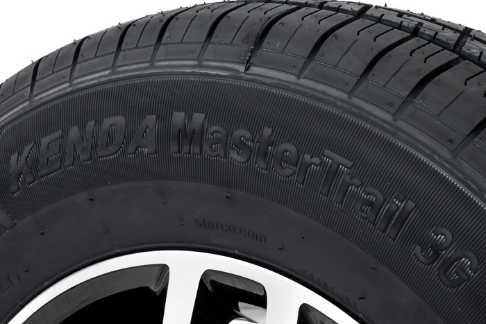 Verstärktes Anhängerrad REIFEN KENDA 185/80 R14C 104/102N ALU FELGE STARCO poliert 5.5Jx14"H2 5x112 ET:30