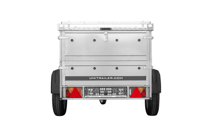 Einachsanhänger 150 x 106 UNITRAILER GARDEN 150 KIPP mit BIS-Bordwänden und Aluminium-Deckel