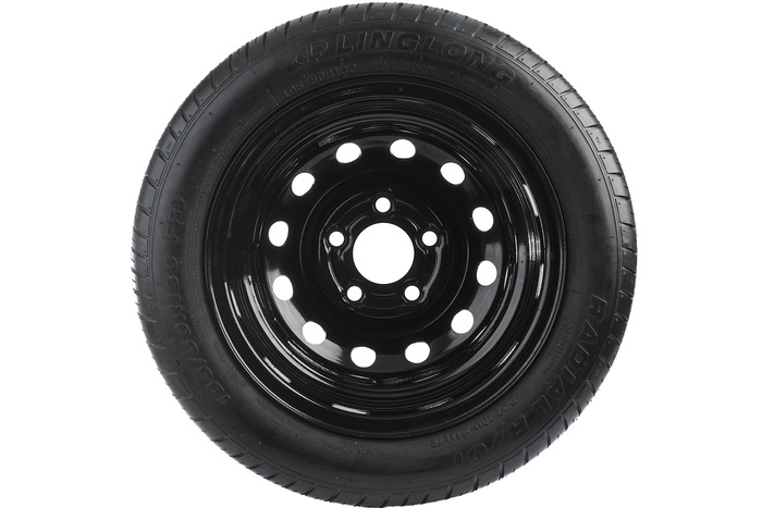 Verstärktes Rad für Anhänger LINGLONG TIRE 195/50 R13C 104/101N UNITRAILER FELGE schwarz 5,5Jx13" 5x112 ET:30