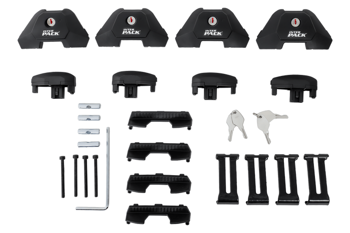 Inter Pack Virgo IR 120 (G2) Dachträger für integrierte Reling (schwarz)