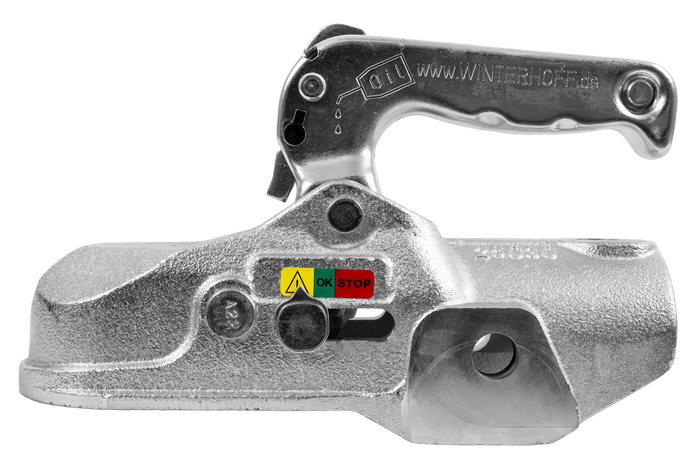 WINTERHOFF WW 350-RB-K1414 Kugelkupplung für 3500 kg Anhänger mit 50 mm Zugstange aus Gusseisen