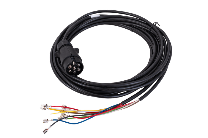 MANTES Elektroinstallation Anhängerkabelbaum 4m 7PIN Stecker 6.3 Anschlüsse