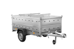 Einachsanhänger 230x125 UNITRAILER GARDEN 230 KIPP mit BIS-Seitenwänden und Aluminiumabdeckung