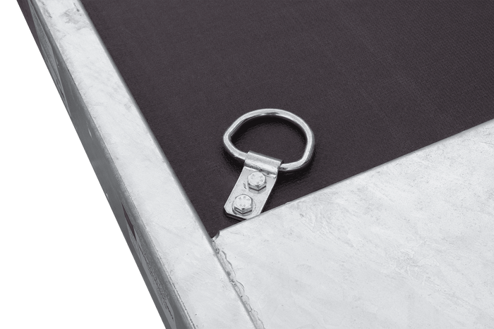 Ungebremster Anhänger 230x125 UNITRAILER FORCE 230 KIPP mit H-1100 Spriegel und blauer Hochplane