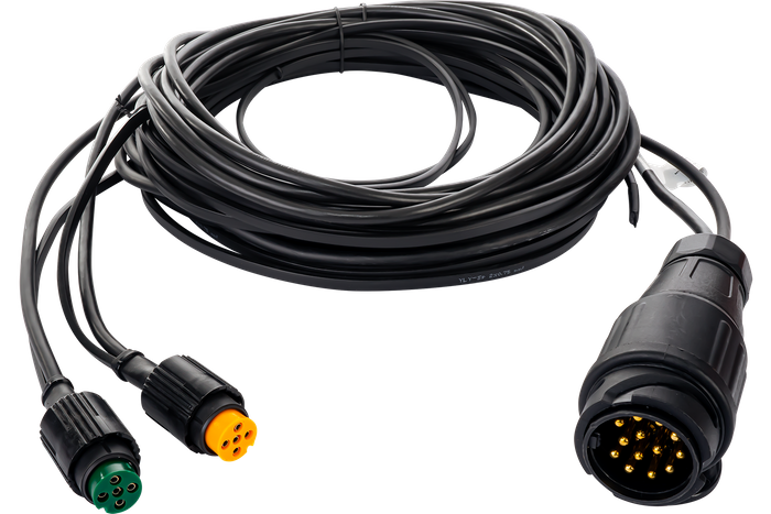 Lichtset: DOBPLAST Rücklleuchte + DOBPLAST LED-Umrissleuchten + MANTES 5,5 m 13-PIN-Kabelbaum