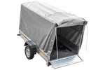 PKW-Anhänger 230x125 UNITRAILER GARDEN 230 KIPP mit  grauer Hochplane 110 cm