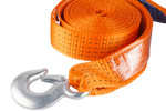 HERMON Schleppseil mit Haken, 4,5 m/50 mm/5 t, orange