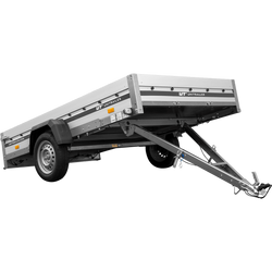 Anhänger mit Aluminiumseitenwänden 264x150 Unitrailer Garden 265 KIPP ALU