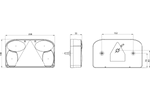 Rücklicht von FRISTOM FT-088, 6 Funktionen, links