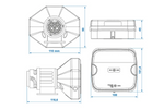 ProPlus LED-Rückleuchten (13-PIN), 4 Funktionen (links + rechts), magnetisch, Bluetooth