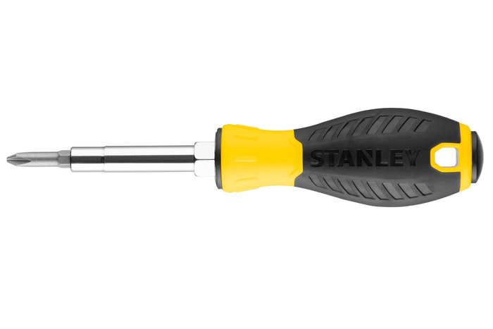 STANLEY 6-fach Schraubendreher 3 Bits / 6 Spitzen