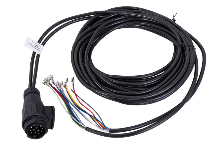 MANTES Elektroinstallation Anhänger Kabelbaum 8 m 13 Pol Stecker 6.3 Anschlüsse